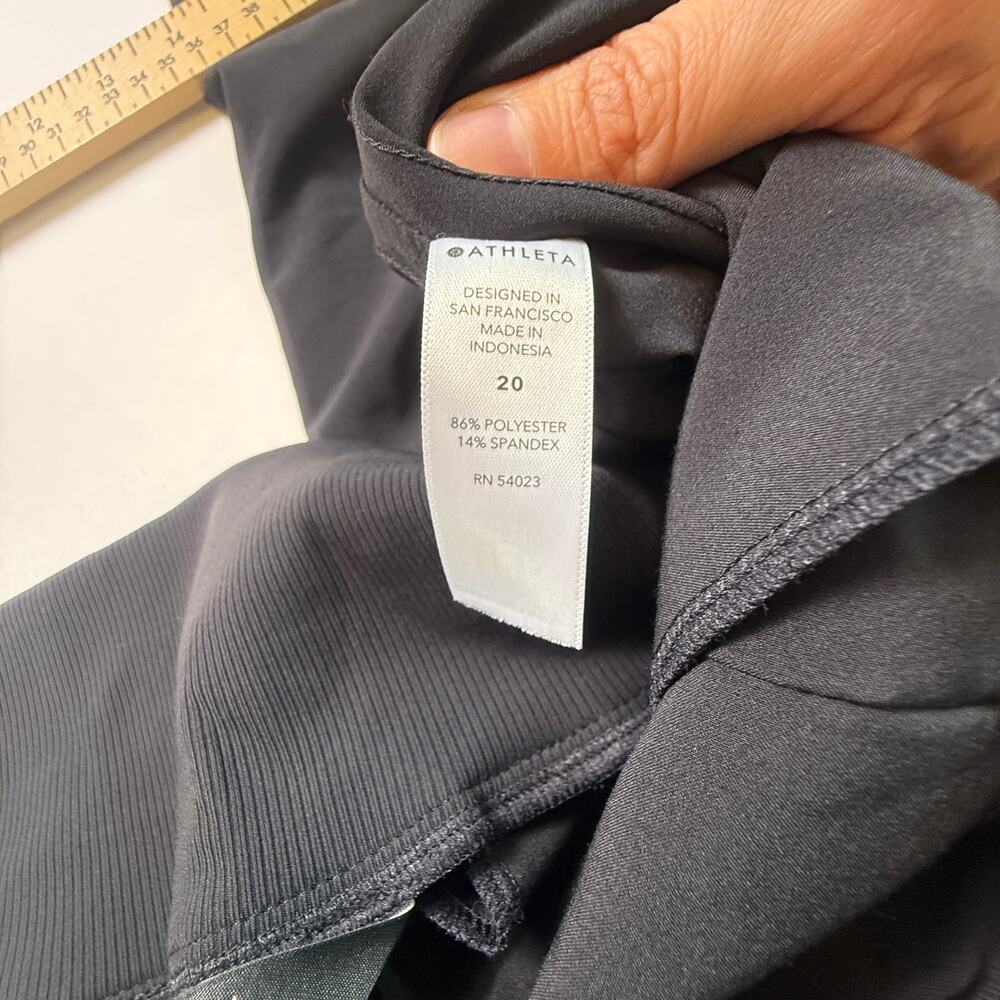 Athleta Nolita Wide Leg Black Pants Size 20 Featherweight Stretch Comfort - Picture 15 of 15